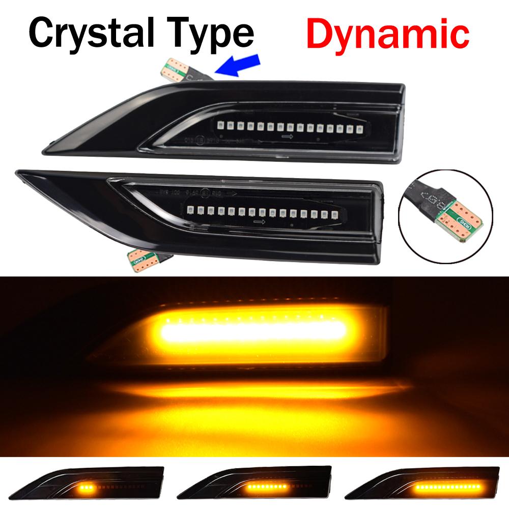 2PCS/LOT For VW Transporter T6 Multivan Caddy MK4 2015-2019 Turn Signal Light LED Dynamic Side Marker Sequential Blinker Light