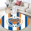 Custom Name New York Knicks2 Round Area Rug,Carpet Rug for Living Room Bedroom Sofa Playroom Decor,Non-slip Floor Mat
