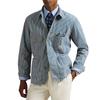 Polo Ralph Lauren Solid Walnut Cotton Striped Work Jacket Men Jackets Indigo MNPOOTW16021671-400