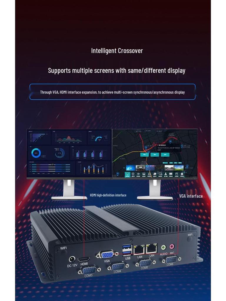 Yan Yue Embedded Fanless Mini Computer with Multiple CPUs for Industrial Use