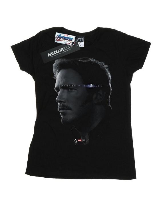 Marvel Womens/Ladies Avengers Endgame Avenge The Fallen Star Lord Cotton T-Shirt