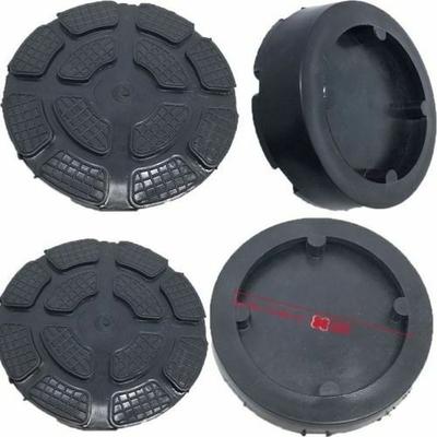 Almohadilla de elevación de brazo de goma duradera apta para elevadores de automóviles, camiones y polipastos industriales de color negro, 4 piezas