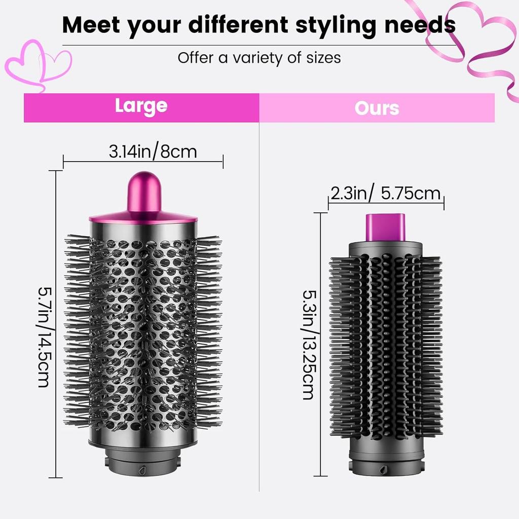 Kompatybilny z Dyson Airwrap HS09 Okrągłą Szczotką, HS05 i HS08 Stylizatorem z Wałkiem