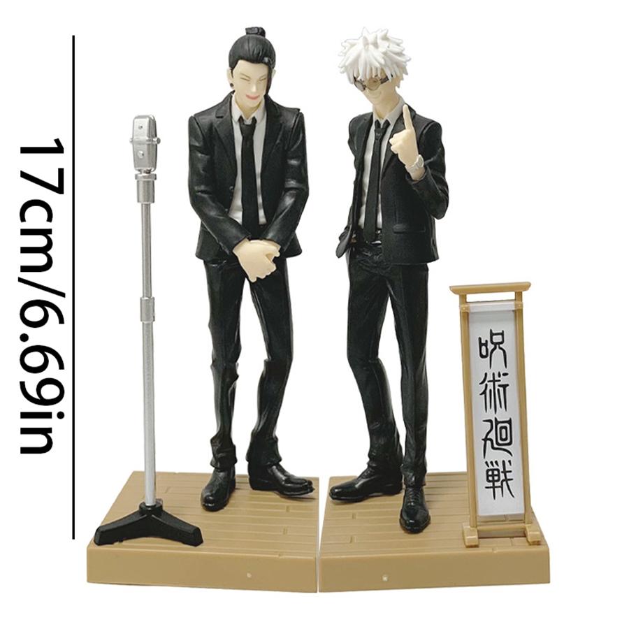 17CM Anime Figure Jujutsu Kaisen Diorama Satoru Gojo Suguru Geto Suit Ver Special Anime Model Boxed Toys Figurine Birthday Gifts