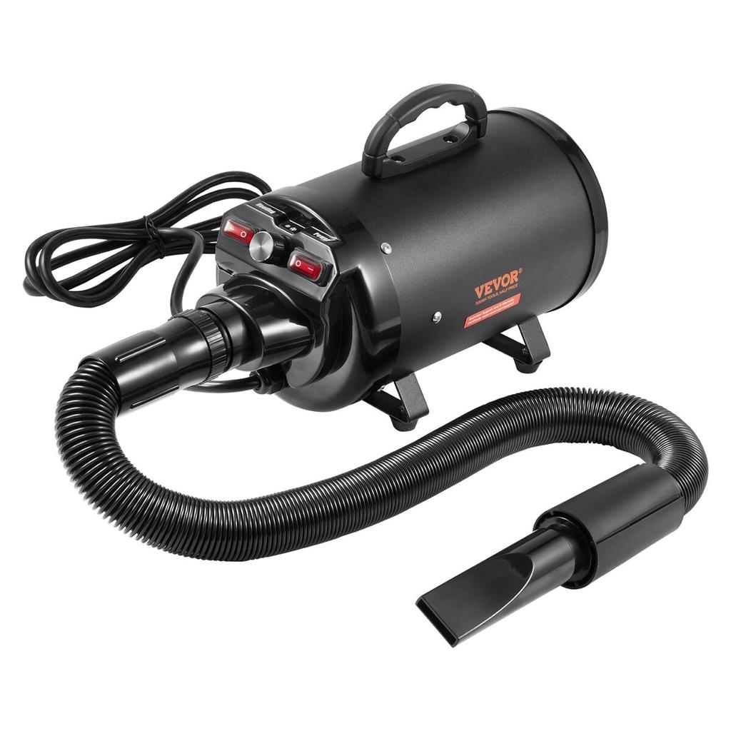 Dog Dryer, 2000W/2.7HP Dog Blow Dryer, Pet Grooming Dryer with Adjustable Speed and Temperature Control, Pet Hair Dryer with 4 Nozzles and Extendable