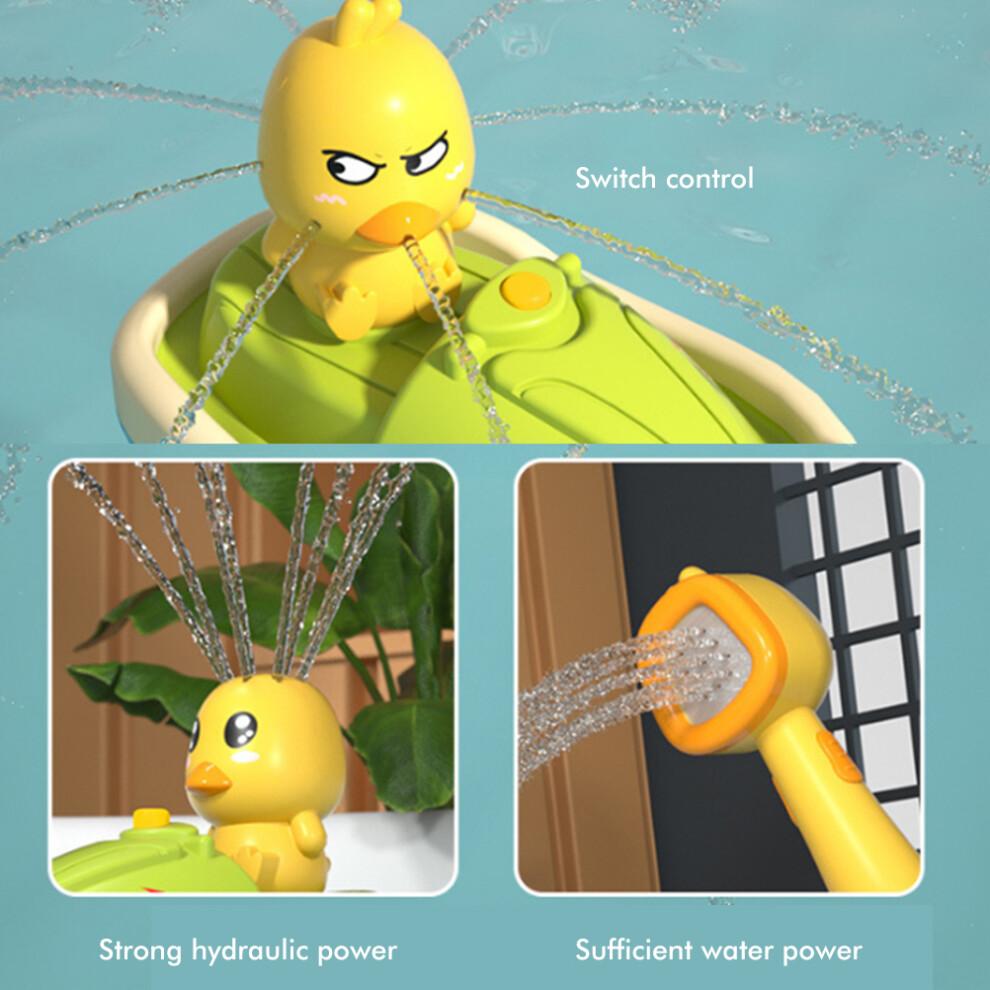 Cute Animal Bath Toy Set Waterproof Design Toddler Bathtub Suction Water Spinner Gear Educational Toy For Kids With Non Toxic ABS Material And