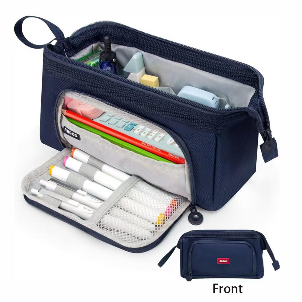 Ship type Japanese minimalist large capacity pencil case student ins high aesthetic niche stationery box