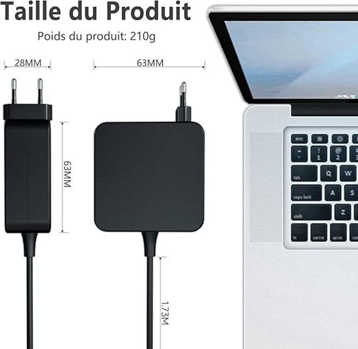 Laptop Charger - ASUS - 45W - 19V - 2.37A - Compatible Zenbook and Vivobook