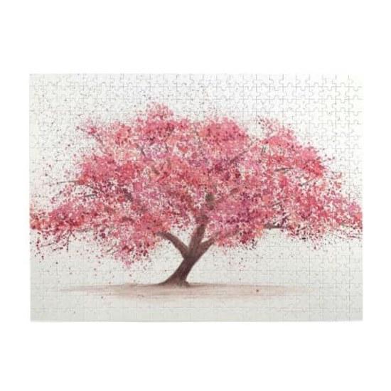 Wooden jigsaw puzzle cherry wood 500 pieces suitable wall decoration.