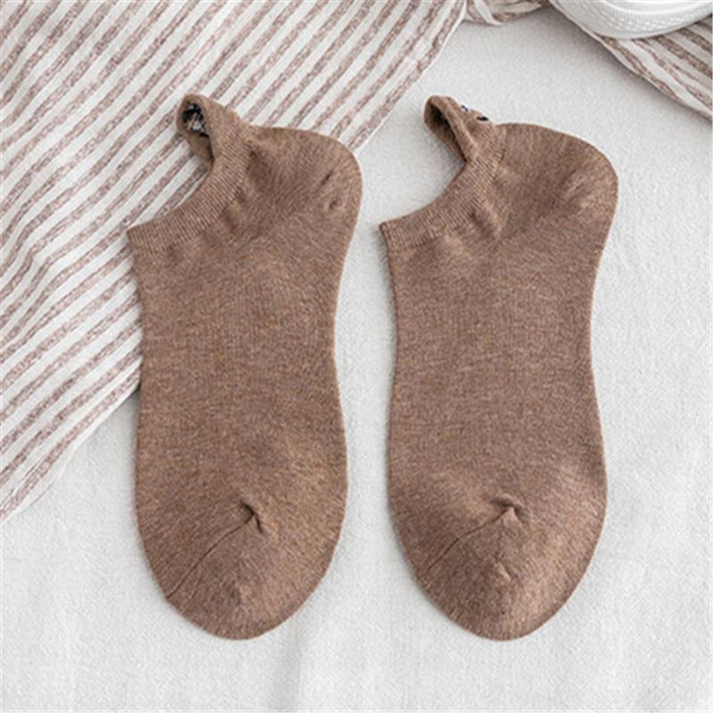 Kawaii Expression Brodée Couleur Bonbon Chaussettes Femme Happy Mode Filles Cheville Sokken Drôles Coton Unisexe Noël Dropship