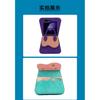 Suitable for Samsung ZFLIP 40% off foldable screen card slot color-blocked phone case, Huawei Pura X single-shoulder crossbody phone leather case