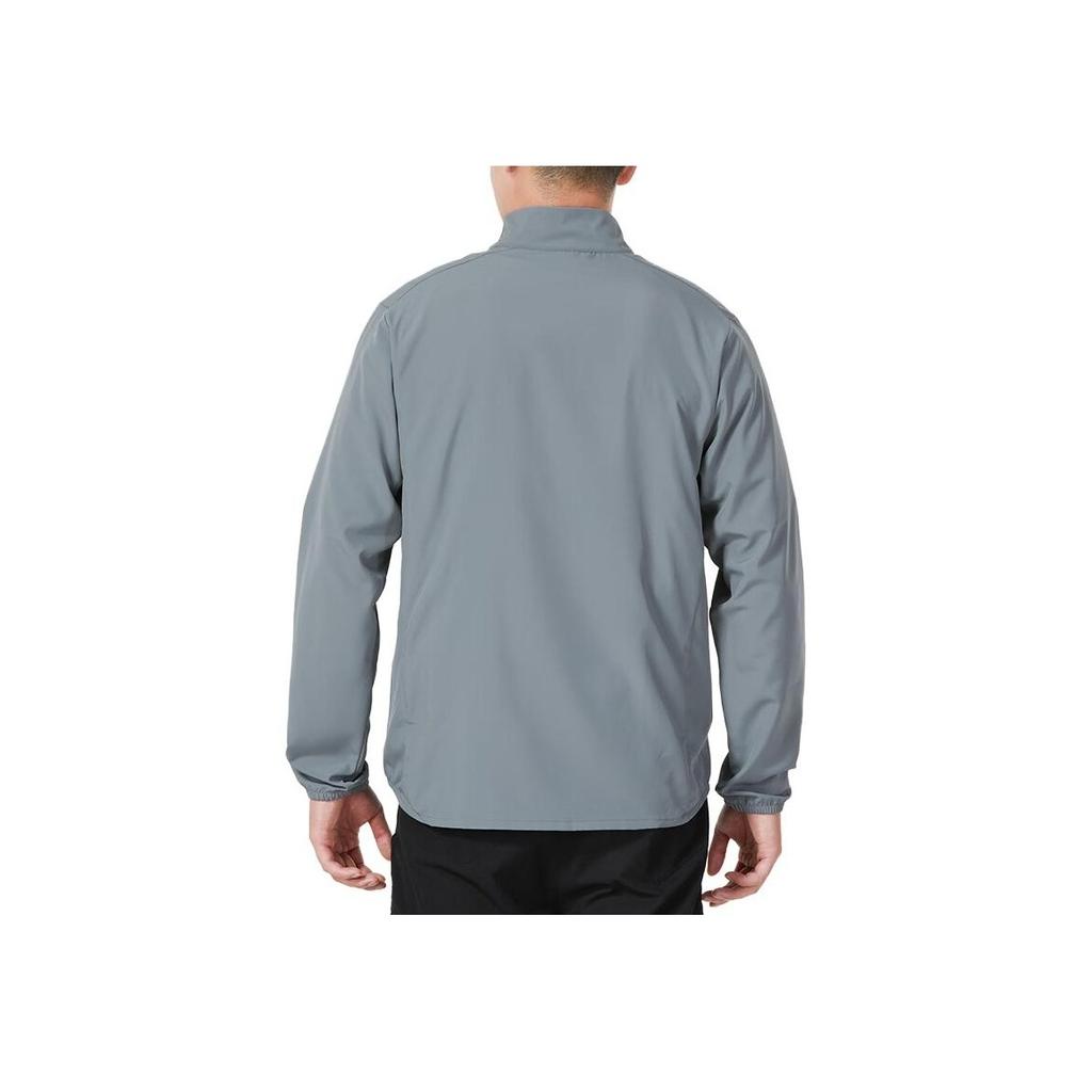 Nike Dri-Fit Solid Logo Quick-Dry Breathable Windproof Stand-Collar Sports Casual Jacket Men Jackets Smoke-Grey FB7500-084
