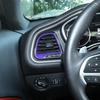 Konsole Klimaanlage Lüftungsschacht Zierleiste Abdeckring für Dodge Challenger 2015+ Lila