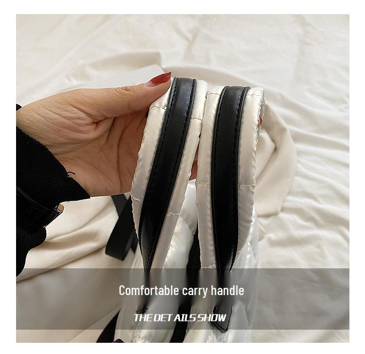 Bavlněná taška Argyle 2025 – Velká kapacita, Všestranná dámská taška přes rameno a crossbody