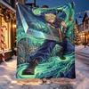 Final Fantasy Pattern Blanket for Home Decoration, Bed, Sofa, Car Travel, Camping, Suitable for All Seasons, Birthday Christmas Gift