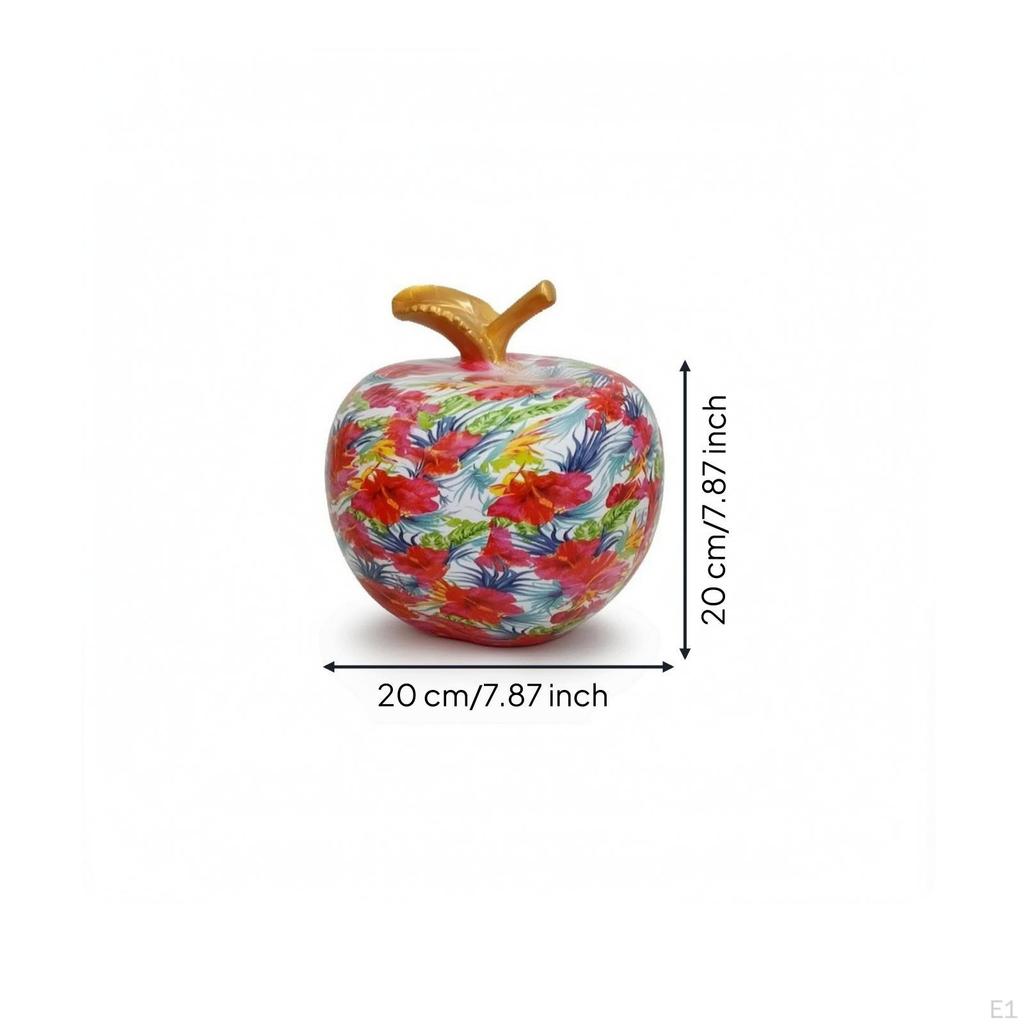 Fruit Candy Jar Lidded with Lid Resin FruitShaped Container for Seasonal Display
