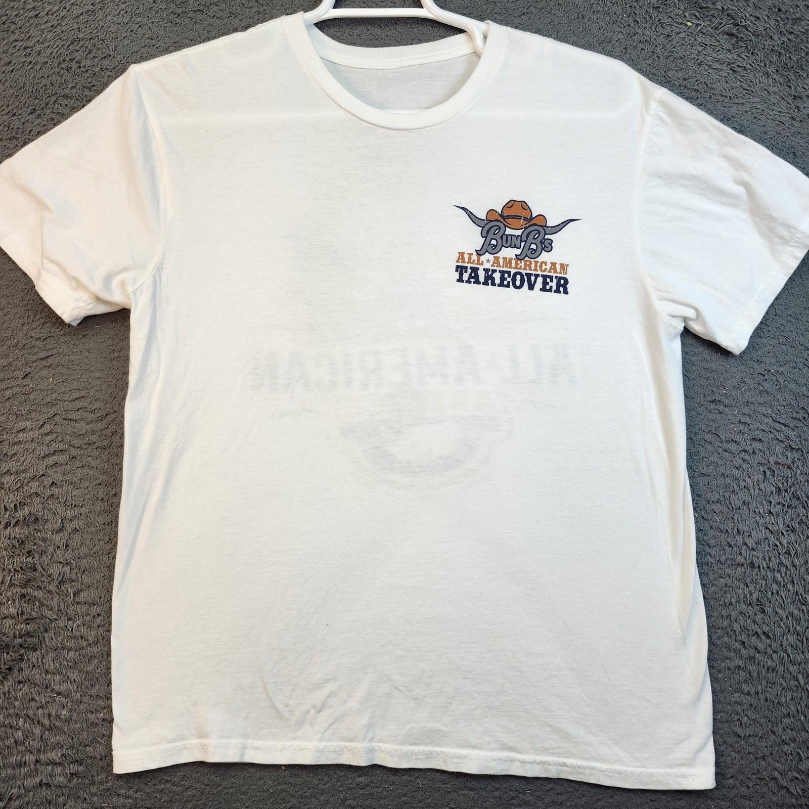 Bun B All American Takeover Shirt Mens Medium White Houston Rodeo 2024 Tour Unisex T-Shirt M