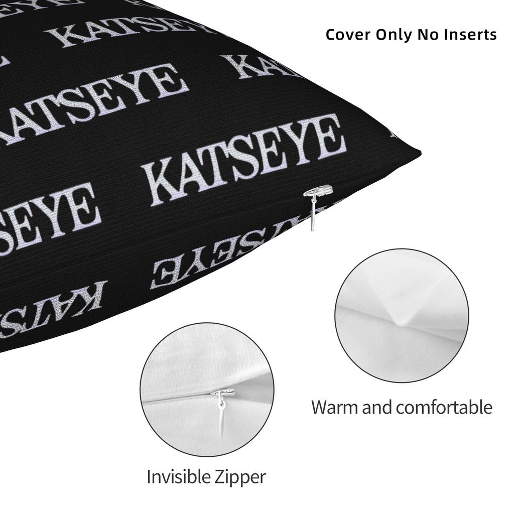 Katseye Merch Sad Square Pillow Case Polyester Cushions For Sofa Pop Music 45*45Cm Cushion Covers