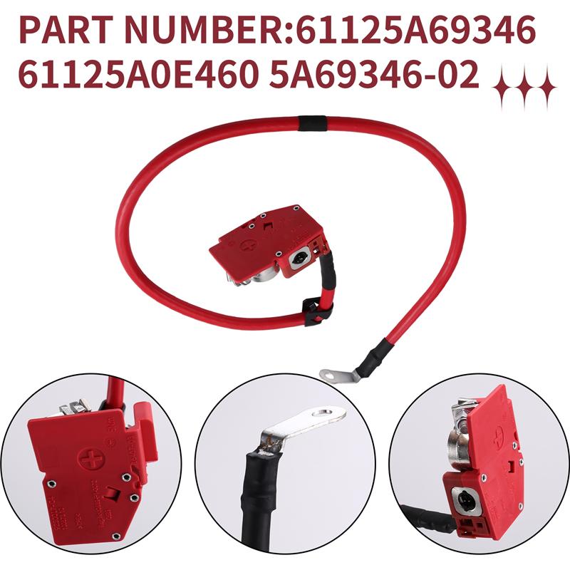 A16P-Battery Fuse Cable 61125A69346 For BMW G42 G87 M2 61125A0E460 Battery Connector 5A69346-02