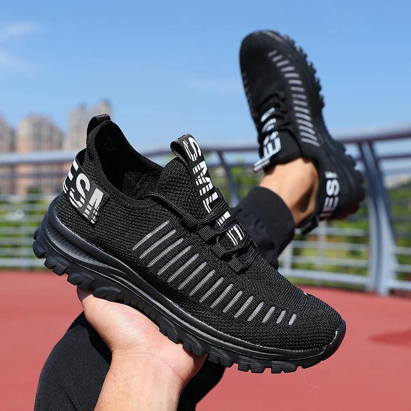 Fashion Men Running Shoes Fashion Mesh Hiking Lightweight Sneaker Fitness Breathable Casual Vulcanized Shoes for Women Zapatillas Hombre