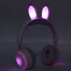   Ear   5.0 Headphones Folding Kids Wireless Headset with LED Color Light for PC Tablet Online Learning