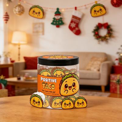 Positive Taco Jar 60 Emotional Support Affirmation Cards Christmas Stocking Stuffers Birthday Gift for Women Men Friends Teens Coworkers Teachers