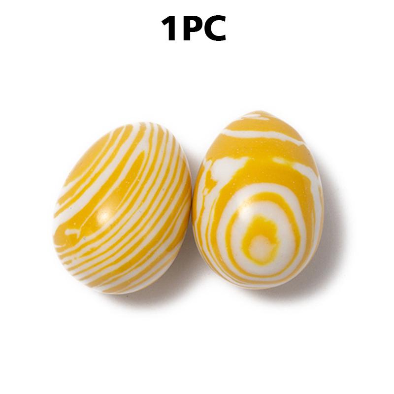 2x1.5cm Easter Egg Jewelry Lucky Stone Mini Egg Polished Agate Stone Stone Collect Gifts Crystal Resurrection Egg Home Decoration