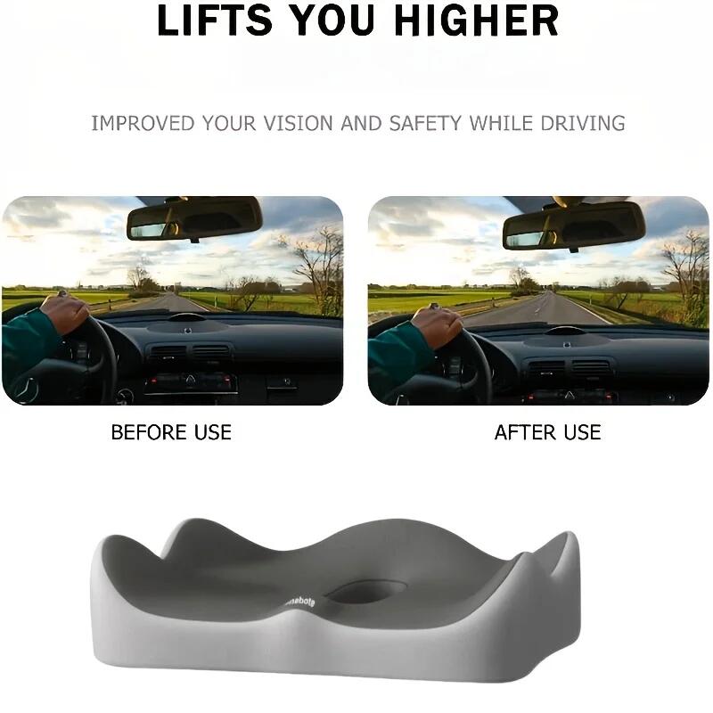 1 ks Ortopedický sedák z paměťové pěny pro kancelář, auto, polštář pro úlevu od bolesti kostrče s prodyšným síťovaným potahem, protiskluzová základna