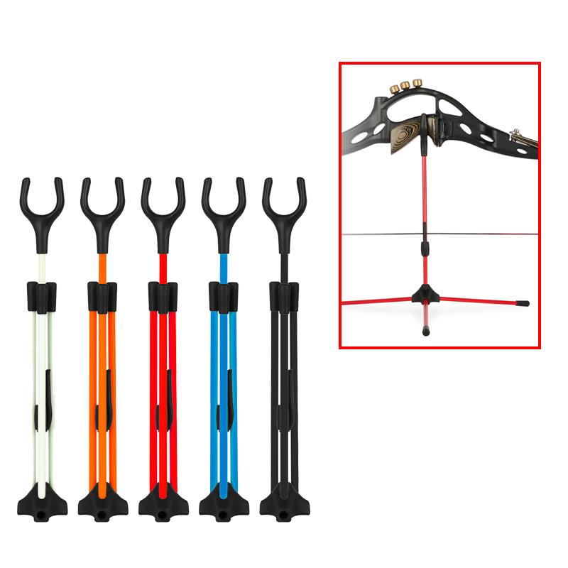 5 Colors Foldable Removable Fiberglass And Plastic Bow Stand Holder Portable Bracket Frame Hanger For Archery Recurve Bow