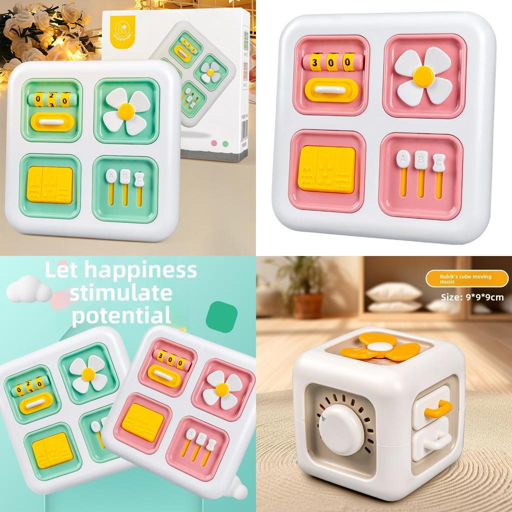 Baby Multifunction Finger Activity Board With Montessori Design For Early Learning Development