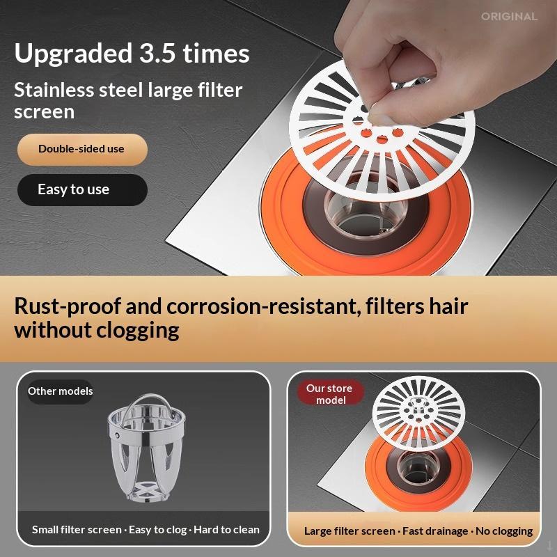 Floor Drain Odor-Proof Core Universal Inner Insert For Bathrooms, Shower Room Drain Strainer