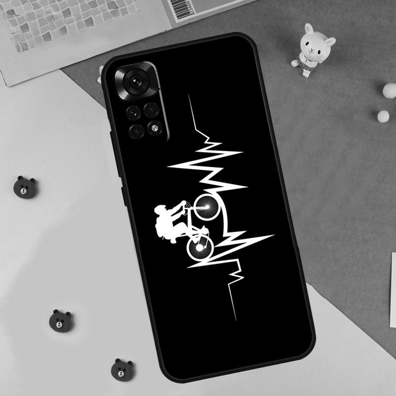 Bike Bicycle Case For Xiaomi Redmi Note 14 13 12 9 10 11 Pro 10S 11S 12S Cover For Redmi 13C 10C 12C 14C