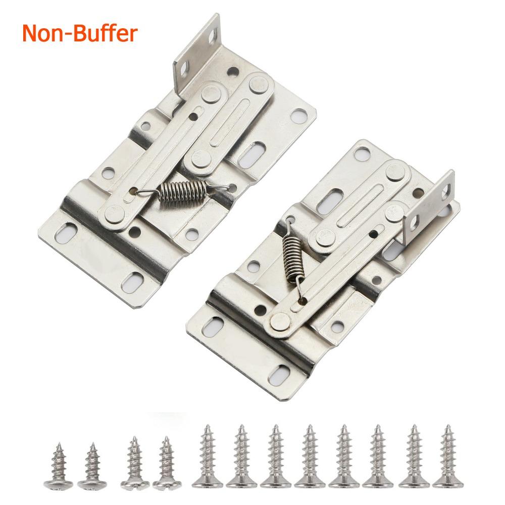 Down Sink Self-Closing Cabinet Hinges Heavy Duty Stainless Steel Pivot Hinge 45 Degree Tilt Rustproof Tip-Out Hinges Sink Drawer