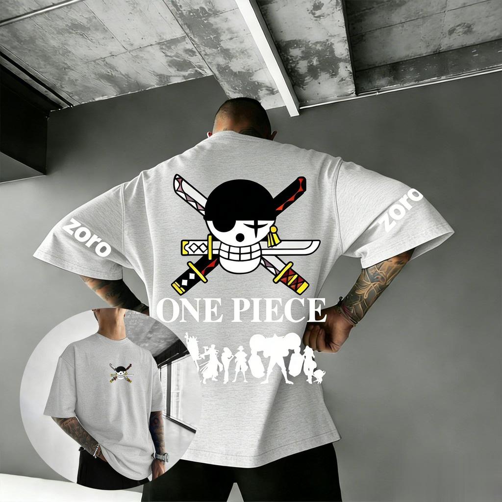 Zoro T-shirt Uomo Donna 2026 Estate Nuovi Cotone Manica Corta Top Streetwear Casual Grafica Fumetto Stampa Y2k