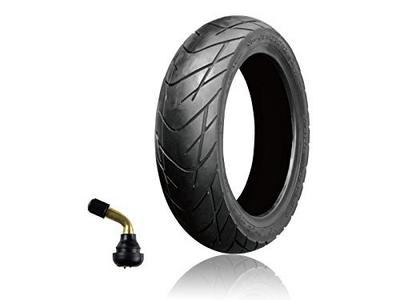 Bike Parts Center Motorcycle Tire 110/70-12 T/L with Air Valve 790930