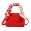 Princess Diana Bag Heavy Industry Embroidery New High-end Silk Scarf Versatile Handbag Bag Women's Shoulder Messenger Bag