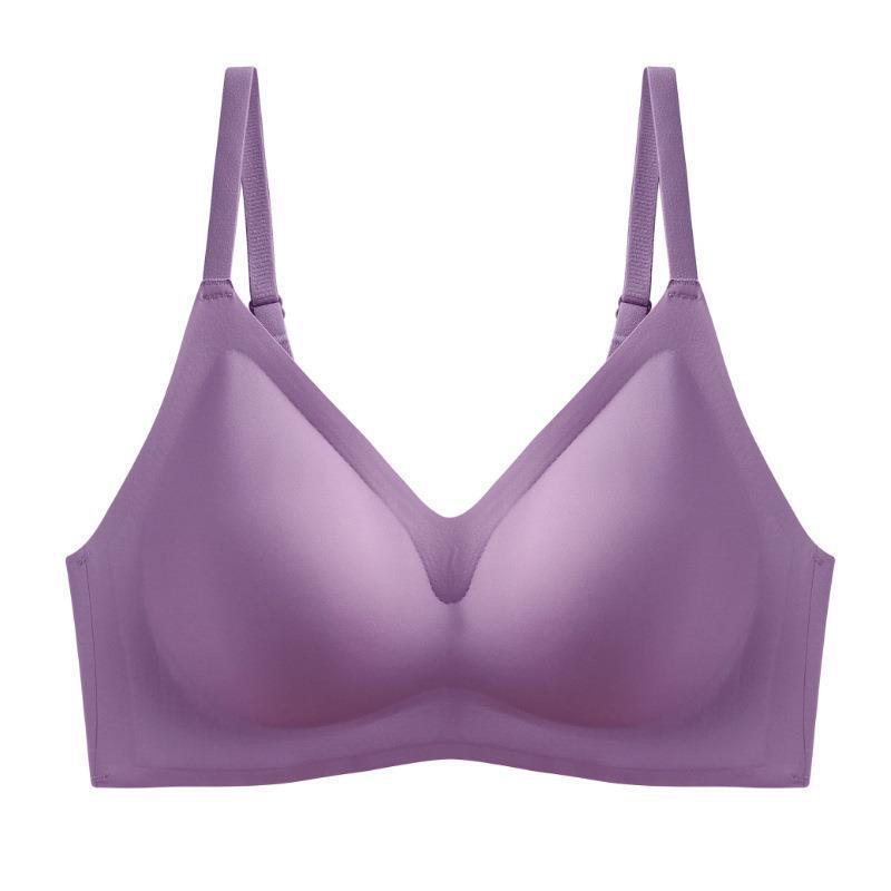 Seamless Latex Sports Bra for Women - No Steel Ring, Anti-Sagging, Small Chest, Beautiful Back, Solid Color