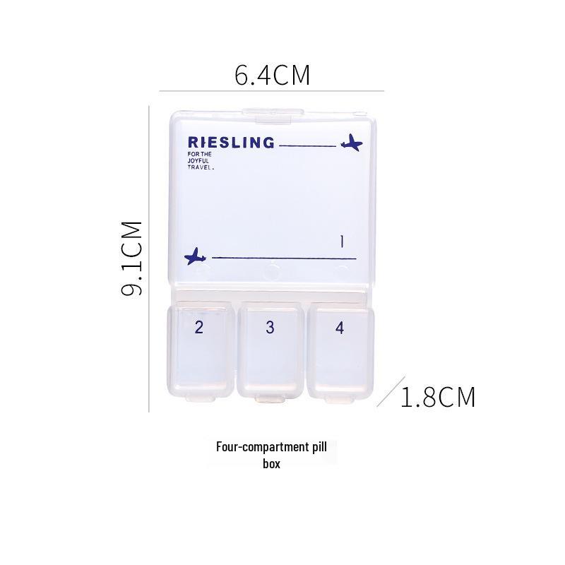 

Japan KM.6313 Compact Travel Pill Organizer - Weekly Medicine Storage Box