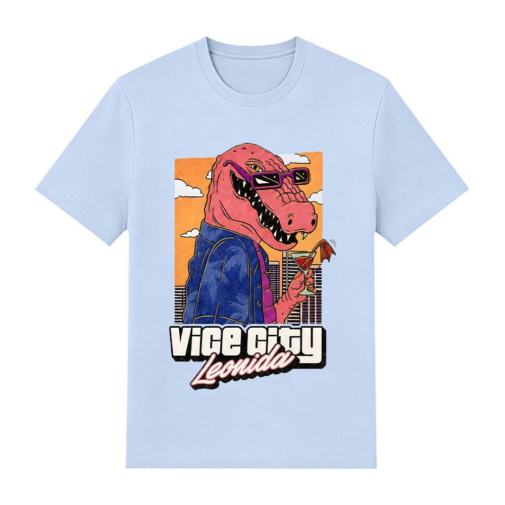 Jason ViceCity Leonida Alligator Grafikdruck T-Shirts Sommer Mode Damen Herren Beliebte Baumwoll-T-Shirts Heißes Spiel Fans Geschenk Y2K T-Shirt
