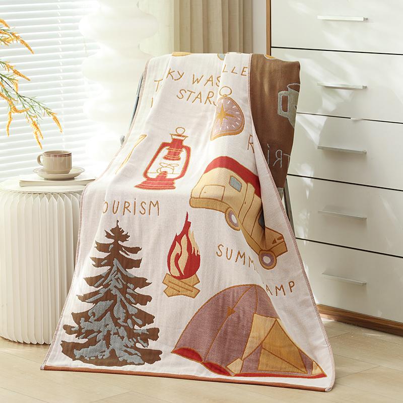 Быстросохнущее четырехслойное марлевое банное полотенце большое для взрослых утолщенное — фото 5