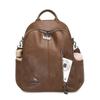 PU Backpack Women's Retro Dual-Use Shoulder Bag Large Capacity Travel Commuter Backpack
