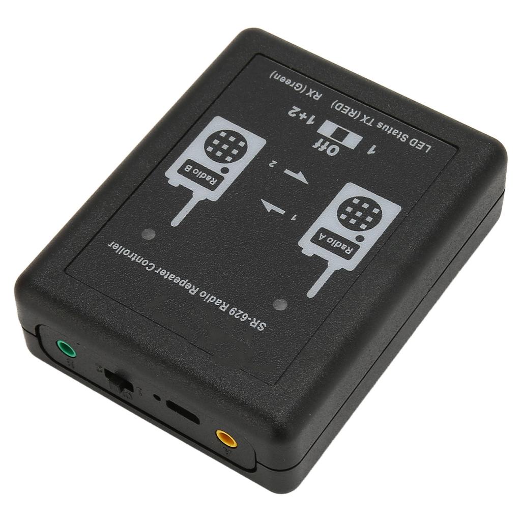 Funk-Repeater-Controller Multifunktionaler Duplex-Repeater-Controller mit 2 Stück 46 K Steckerkabel für