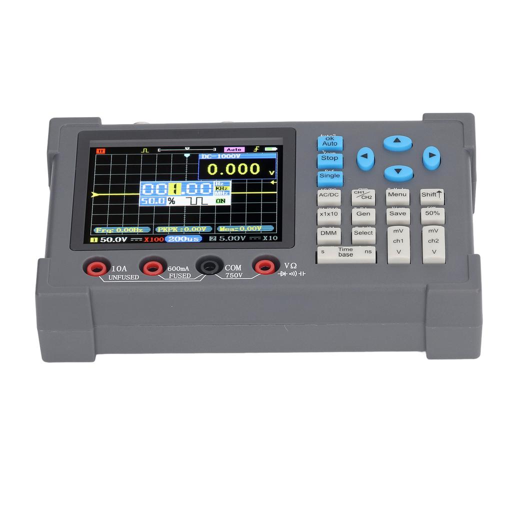 Digital Oscilloscope 3 in 1 Multimeter Signal Generator 120M 250MSa s 3.2in Display 2 Channel