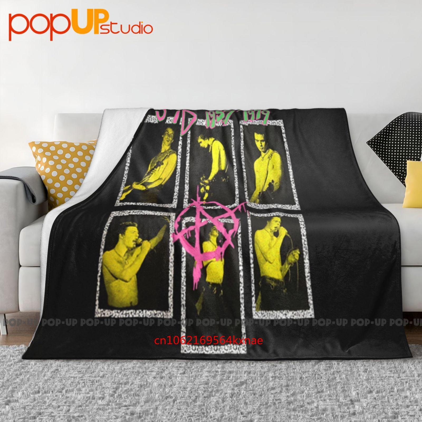 Sid Vicious Sex Pistols Punk Band Ultra-Soft Blanket Quilt Winter Sofa Cover Bed Covers 30x40in