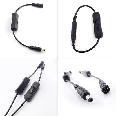Inline 304 Schalter Ein Aus mit Buchse auf Stecker Netzteil Kabel 5,5x2,1mm DC 5V 12V 24V Stecker Verlängerungskabel