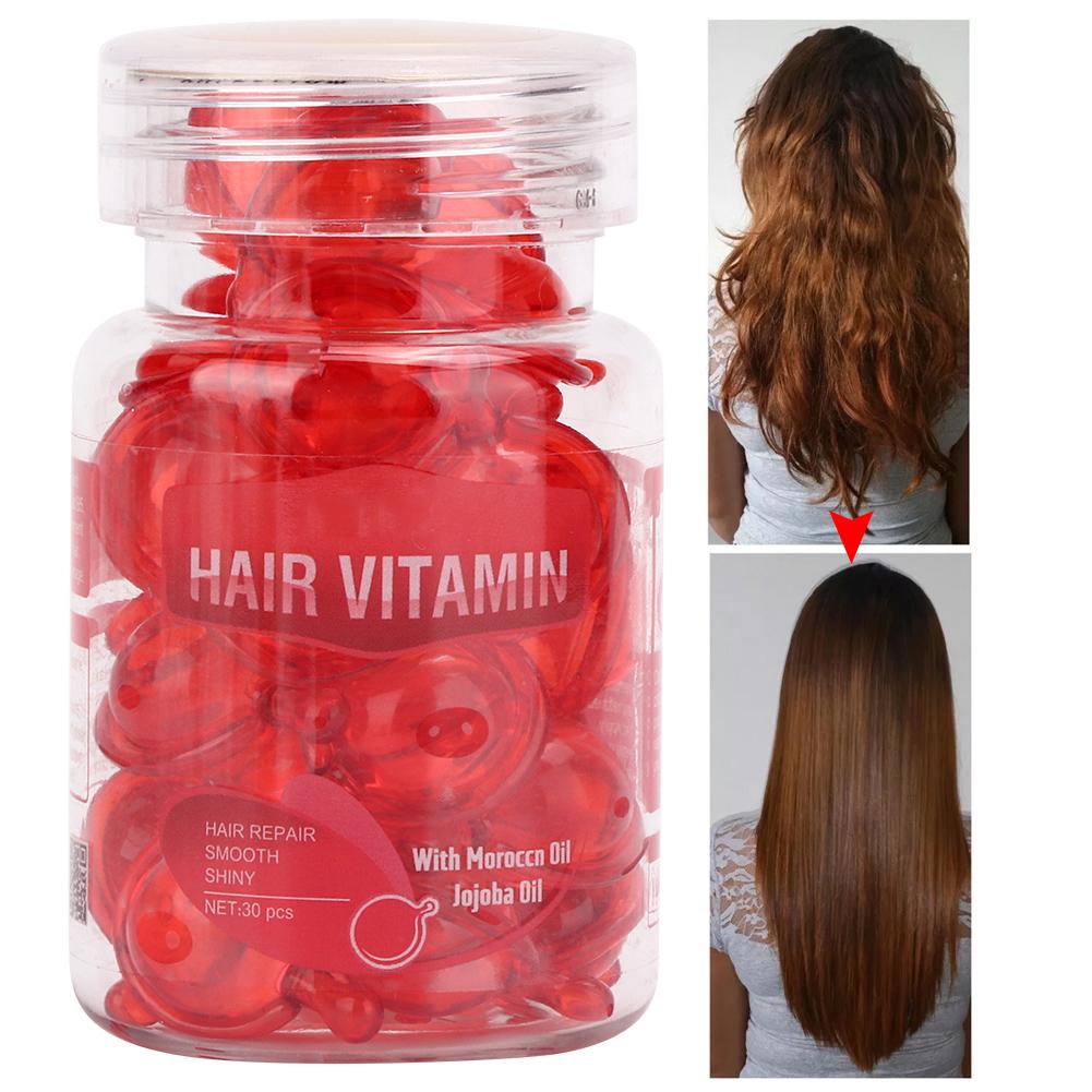 Haarpflege Vitamin Kapseln Feuchtigkeitsspendend Anti-Frizz Haarschäden Reparatur Ätherisches Öl