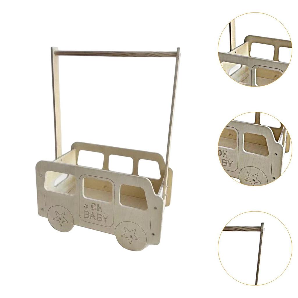 Pet Clothing Rack Pets Toy Storage Basket Stable Multifunctional Freestanding Dog Wardrobe