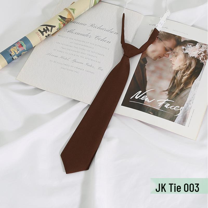 JKDK No-Tie Academy Style Fashion Tie for Female Students