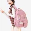 Lightweight High School Girls Schoolbag High Capacity Waterproof Wear-resistant Oxford Primary Junior High School Student Grades 3-9 Teenager Backpack