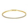 925 Sterling Silver Bracelet 16CM To 19CM Tennis Bracelet 2.5MM Zirconia Anniversary Gift